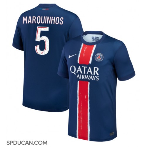 Muški Nogometni Dres Paris Saint-Germain Marquinhos #5 Domaci 2024-25 Kratak Rukav